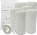 Kerlix Gauze Bandage Rolls - 4 1/2 em x 4,1 Yds, 6 Ply - 6 Pocuhes Estéril Único - Absorvência Extra - Látex Livre, Hospital grau Algodão Fluff Bandage Wrap Krinkle Estilo - para Cuidados de Feridas e Primeiros Socorros