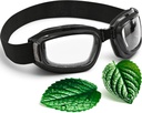 Óculos de alívio de olhos secos 3D com almofadas de umidade e almofada macia confortável – Hidratando máscaras de olhos secos de silicone com design de câmara hidratante, ajuste universal para uso dia e noite (transparente)