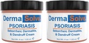 Creme de Psoríase de Força Extra (2 Pack) - Dermatite Seborreica e Loção de Dandruff - Alívio Hidratante Avançado Formulado para Tratar Pele Inflamada Comichão Flakey e Prevenir Futuras Chamas - 4,0 oz ea.