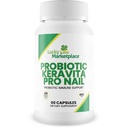 Probiótico Keravita Pro Nail - Probiótico Imune Suporte para ajudar a apoiar o corpo para defender naturalmente contra o fungo - promover unhas claras - apoiar saudável Gut Microbiome para ajudar Imune Resposta