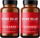 SPONE RELIEF Cleanse - Premium Chanca Piedra Stone Breaker Complex - Melhor Dissolver Natural para Homens/Mulheres - Natural Rim Cleanse & Detox Suplemento - [2 Pack] - 120 Cápsulas - 1.200mg
