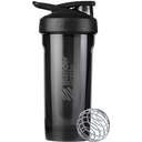 BlenderBottle Strada Tritan Shaker garrafa com tampa de fechamento, 28-ounce, Preto