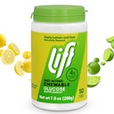 Lift Glucose - Comprimidos de energia mastigáveis de Glucose rápida - Limão e Limão - Jarro de 50 quilates (Pacote de 1)