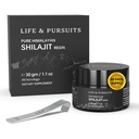 Vida & Perseguições 100% Pure Real India Himalayan Shilajit Resin, 1,1 oz 500mg, Ácido Fulvico mínimo 75%, 85+ Trace Minerals, Suplemento dietético para homens 3rd Party Lab Test Report, 60 Servings (Pacote de 1)