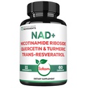 Satoomi NAD Supplement for Women - NAD Nicotinamida Riboside Resveratrol 900mg, Quercetina, Açafrão, Astragalus, Ginseng, Vitamina D3, Vitamina C - 60 Conde