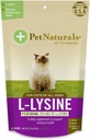 Animais de estimação naturais de Vermont L-Lysine 60 mastigados em forma de diversão para gatos - 3 embalagem