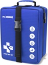 Kit de primeiros socorros PCS profissional 506 – Kit médico de emergência destacável 4-em-1 para casa, carro, viagem, Camping, Caminhadas, Local de trabalho, Veículo e ao ar livre, Kit de primeiros socorros de grande sobrevivência