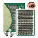 Lash Clusters 280Pcs Clusters Cílios KEYYYOU 60D D Curl 9-18MIX Clusters Lashes Thick Super Soft Wispy DIY Eyelash Extension at Home(60D-D,9-18MIX)