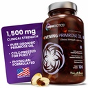 OmniBiotics Organic Evening Primrose Oil for Women – Força clínica 1500mg por cápsula, 10% GLA, frio-prensa, Não-GMO, Equilíbrio Hormônio para Mulheres – 120 cápsulas Vegan Softgel