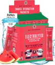 KEY NUTRIENTS Electrolytes Powder Packets - Refrescante Melancia 40 Pack Pacote de Hydration Packets - Travel Hydration Powder - Sem açúcar, sem calorias, sem glúten - Made in USA