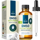 WoldoHealth DMSO 99,9% Grau Farmacêutico - FT-IR Dimetil Sulfóxido Verificado, Solvente de Odor Baixo em Frasco de Vidro com Dropper de Precisão (3,38 oz)