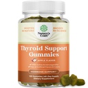 Naturezas Artesanato Vegan Thyroid Gummies with Sea Moss - Gummies de apoio à tireóide para o apoio abrangente para homens e mulheres com selênio iodo e outras vitaminas potentes - Gelatina-livre não-GMO 120
