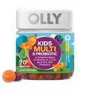 OLLY Kids Multivitamina & Gummy Probiótico, Suporte Digestivo, Vitaminas A, D, C, E, B, Zinco, Suplemento Chewable, Berry Flavored, Fornecimento 35 dias - 70 contagem