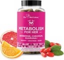 Metabolismo para ela - Apetite e Metabolismo Suporte para as mulheres - Curb Cravings, reduzir a ingestão calórica e promover sentimentos de plenitude - Berberine, Picolinato de Crómio e Guaraná - 60 Cápsulas Veg