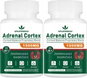 11-em-1 suplemento de suporte adrenal, suplemento de cortisol com ácido pantotênico e Ashwagandha - Suporta função adrenal saudável, energia e relaxamento - 120 cápsulas