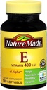 Natureza Made dl-Alpha Vitamina E 400 UI Softgels 180 Geles Macios (Pack de 8)