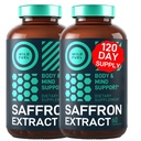 WILD FUEL Puro extrato de açafrão Antioxidantes Suplemento - Olho saúde, energia e humor Apoio feliz açafrão - 0,3% Safranal 88.5mg Suplementos -120 dia sem glúten, não-GMO Vegan cápsulas de açafrão