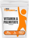 BulkSuplementos.com Vitamina A Palmitate Powder - como Palmitate Retinol, Suplemento Vitamina A para Imune & Eye Support - Gluten Free, 35mg por serviço, 1kg (2,2 lbs) (Pacote de 1)