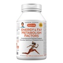 ANDREW LESSMAN Fatores de Metabolismo de Energia e Gordura 180 Cápsulas - Promove Queimadura de Gordura Óptima e Metabolismo de Energia, com Carnitina, Chá Verde, Guaraná, Ginseng, B-Complexo. Cápsulas fáceis de engolir