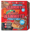 Mammoth Protein Bar, Chocolate Peanut Butter Crunch, 25g Protein, Low Sugar, Low Carb, Gluten Free, 12 x 65g (12 Count) (Chocolate Peanut Butter Crunch) (12 Count, Chocolate Caramel Crunch)