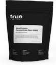 True Nutrition - Concentrado de proteína de arroz - Microfiltração de água fria, sem glúten, sem soja, livre de leite, sem OGM de proteína em pó - sem sabor - 5LB
