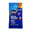 GU Energy Chews, Rainbow Mix Energy Gummies com Eletrólitos, Livre de Leite, Energia On-the-Go para Qualquer Exercício, 12 Sacos (24 Servings Total)