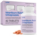 Curista Omeprazol 20mg Comprimidos - 42 Contagem Atrasado-Release Comprimidos - Refluxo Ácido Medicina para alívio da azia