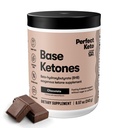 Keto perfeito Exógeno Ketones Pó, sales BHB para Ketosis e suporte de jejum, eletrólitos para hidratação, energia livre de cafeína, chocolate, 8.57 oz