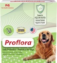 Probióticos para Cães-Completo Gut Saúde & Imune Suporte. Fácil de usar Probióticos Digestivos Multi-Strain. Transições de dieta mais fáceis, pele mais saudável & casaco & ajuda a tratar a diarreia. 30 Packets.