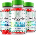 NutraRize (Pack of 3 KetoLyte Keto ACV Gummies, Advanced Formula, Keto Apple Cider Vinagre 1000MG Supplement, All Natural Keto ACV Vitaminas, Official Keto Lyte Reviews (180 Gummies)