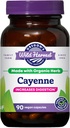 Cápsulas não-GMO Cayenne de colheita selvagem de Oregon, suplementos de ervas orgânicas, 90 contagem
