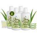 Miracle of Aloe Ultra Aloe Vera Juice, 1 Qt. 4 Pack, Folha inteira, Pura, filtrada, certificada para conteúdo e pureza (Gallon)