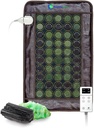 HealthyLine Far Infrared Heating Pad for Back, Neck, Shoulder & Muscle Pain Alief - esteira elétrica ponderada com Jade & Tourmaline Stones, Aterramento - tamanho médio 32 x 20 em