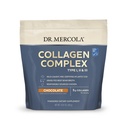 Dr. Mercola Colágeno Pó Complexo - Suporta a elasticidade da pele e função conjunta - Tipos de colágeno multi-fonte I II III - 10,89 oz (30 Servões) - Chocolate
