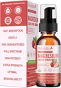 Pulverização Líquida de Glicenato de Magnésio com Citrato, Óxido e Malato, Magnésio com Vitamina Inteira, L-Teanina, D3K2, B6 para Coração, Cães Pernas, Muscles & Energy- Açúcar-Flavor de Morango Livre, 2 Fl Oz