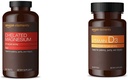 Elementos glicinato de magnésio quelado (240 comprimidos) e vitamina D3 (180 softgels)