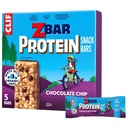 CLIF Kid Zbar Protein - Chip de Chocolate - Lanchonete de grãos inteiros Crispy - Feito com aveia orgânica - Não-GMO - 5g Protein - 1,27 oz. (5 pacote)