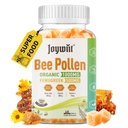 Bee Pollen 1000mg Sugar Free Gummies, w/Fenugreek, Royal Jelly, Própolis, Orgânica Bee Pollen Chewable Supplement for Women, Rich in Vitamina E, Imunidade & Cuidado com a Pele, 60 Contagens