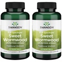 Swanson Sweet Wormwood - Pode promover a saúde GI Gut, equilíbrio microbial e apoio digestivo à saúde - Suplemento de ervas com Artemisinin - (90 cápsulas, 425mg cada) 2 embalagem