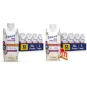 Garantir Max Protein Nutrition Shake com 30g de proteína, açúcar 1g, alta proteína Shake, creme de pêssego e cereja Cheesecake Variety Pack, 11 fl oz, pacote de 12