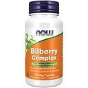 NOW Foods Supplements, Bilberry (Vaccinium myrtillus)Complexo 80 mg com Beta-Caroteno & Riboflavina, 100 Veg Cápsulas