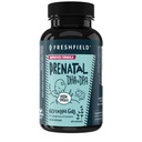 Freshfield pré-natal Vegan Omega 3 DHA: Sustentável, Carrageenan Livre, Terceiro partido testado, Garrafa Composta, Carbon Neutral. Suporta Coração, Cérebro, Saúde Conjunta p/DPA