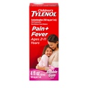 Medicina de suspensão oral de tilenol infantil, remédio líquido para crianças Reliever dor e redutor de febre para frio + sintomas de gripe, aspirina-, Ibuprofeno- e álcool- livre, chiclete bolha, 4 fl. oz