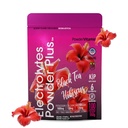 PóVitamina Eletrólitos Pó Plus (100 Servões) Chá preto Hibisco Eletrolítico Pó Keto, Açúcar Livre, Rosa Himalaia Sal,1000mg Potássio,120mg Cálcio,120mg Magnésio, Hydration Pó