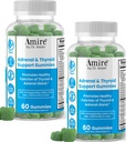 Amire by Dr. Awan Thyroid Support Gummies, Promove a função saudável da tireóide, Kelp, Selenium & Ashwagandha para melhorar a energia, imunidade, metabolismo, 120ct, 60day Supply