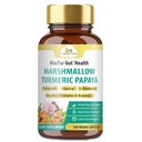 Orgânico Veda Marshmallow Suplemento Gut Turmeric - Digestion Health, Leaky Gut Repair & Cleanse Support - Papaya Enzimas Digestivas, Prebióticos, L-Glutamina, Banana Verde, Psyllium Husk - 120 Cápsula
