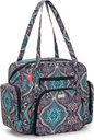 LoDrid Teacher Tote Bag com fundo acolchoado, saco de utilidade do professor para o trabalho, grandes mulheres trabalham Tote Bag com fecho Zip-Top