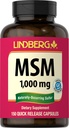 Lindberg HSH Cápsulas 1000mg      , 150 comprimidos , Suplemento para Mulheres e Homens , Metilsulfonilmetano , Não-GMO, Sem glúten