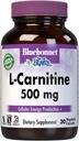Bluebonnet Nutrition L-Carnitina 500mg, Transportes ácidos gordos*, Boosts Cellular Energy*, Soy-Free, Gluten-Free, Não-GMO, Kosher Certified, Vegan, 30 Cápsulas Vegetais, 30 Servings