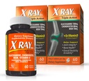 X Ray Dol Triple Action suplemento de apoio conjunto com Glucosamina 1500mg, Condroitin 800mg, HSH 750mg e 5X Vitamina D para articulações saudáveis, ossos e cartilagem - 60 contagem por garrafa - 2 Pack